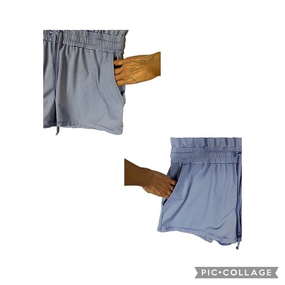 Vineyard Vines Sleeveless Blue White Striped Sankaty Romper Cover-Up - Sz M - Picture 9 of 15